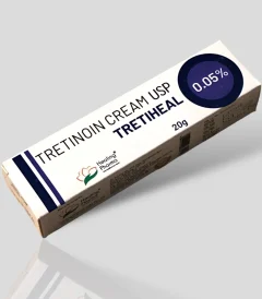Tretinoin cream Tretiheal 0.05 verpakking
